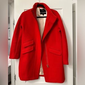 J. Crew Orange/Red Coat